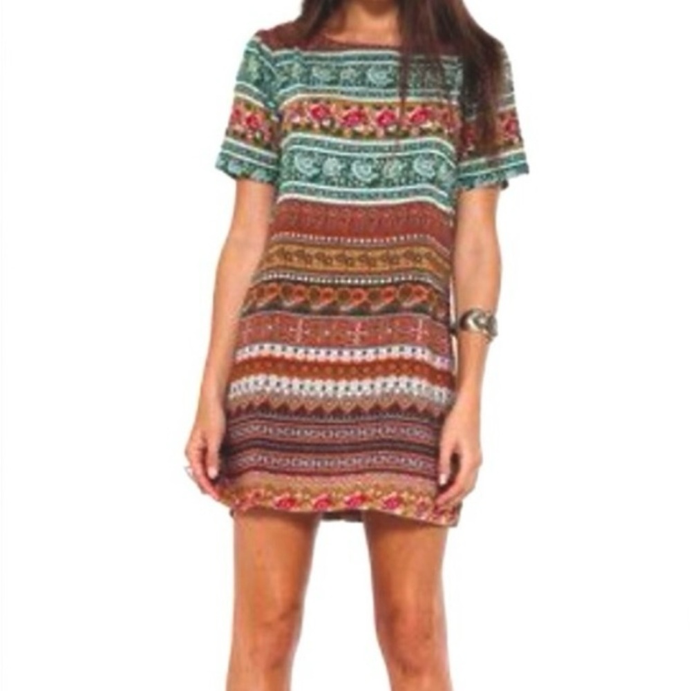 Novella Royale Multicolor Patterned Mini Dress NWT - image 2